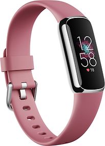 Bracelet Connecté Fitbit Luxe Bracelet Orchidée Et Acier Inoxydable Platine