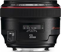 Canon Ef 50 Mm F1.2 L Usm 72 Mm Objectif (Adapt� À Canon Ef) Noir
