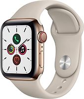 Apple Watch Series 5 40 mm roestvrij stalen kast goud op sportbandje steen wifi cellular verkopen rebuy