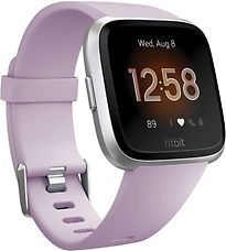 Fitbit Versa Lite - Montres Connectées Forme, Sport Et Bien-Être : Plus De 4 Jours D’Autonomie, Étanche, Suivi Fréquence Cardiaque, Lilac