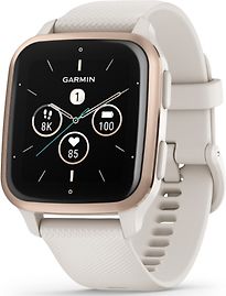 Garmin Venu Sq 2 Music 40 Mm Or Avec Bracelet En Silicone Beige [Wi-Fi]