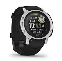 Garmin Instinct 2 Solar Surf edizione Bells Beach 45 mm argento con cinturino sport nero