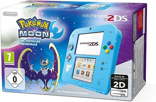 Refurbished Nintendo 2DS blauw Pok mon Moon Edition kopen rebuy