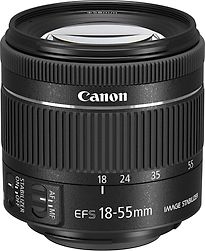 Image of Canon EF-S 18-55 mm F4.0-5.6 IS STM 58 mm filter (geschikt voor Canon EF-S) zwart (Refurbished)