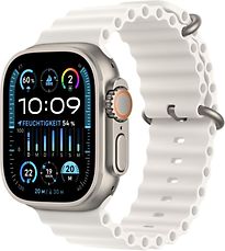 Apple Watch Ultra 2 Cassa in Titanio 49 mm color Naturale con Cinturino Ocean Bianco [WiFi + cellulare]