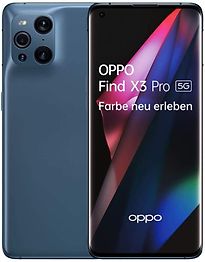 Image of Oppo Find X3 Pro Dual SIM 256GB blauw (Refurbished)