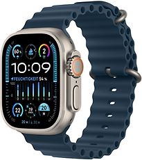 Apple Watch Ultra 2 Cassa in Titanio 49 mm color Naturale con Cinturino Ocean Blu [WiFi + cellulare]