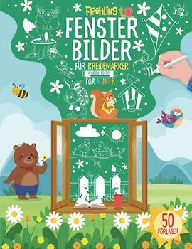 Fensterbilder Kreidemarker Frühling - Window Color Vorlagen für Kinder