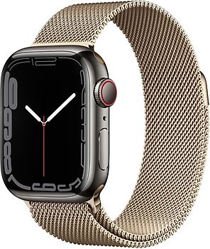 Refurbished Apple Watch Series 7 45 mm kast van grafiet roestvrij