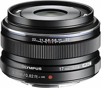 Olympus M.Zuiko Objectif Digital 17Mm F1.8, Focale Fixe Lumineuse, Compatible Tout Appareil Micro 4/3 (Modèles Olympus Om-D & Pen, Panasonic G-Series), Noir