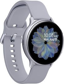 Image of Samsung Galaxy Watch Active2 44 mm aluminium kast zilver op sportbandje silver [wifi + 4G] (Refurbished)