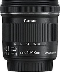 Image of Canon EF-S 10-18 mm F4.5-5.6 IS STM 67 mm filter (geschikt voor Canon EF-S) zwart (Refurbished)