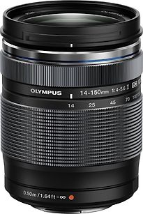 Olympus M.zuiko Objectif Digital Ed 14-150mm F4-5.6 Ii, Zoom Universel, Compatible Tout Appareil Micro 4/3 (modèles Olympus Om-d & Pen, Panasonic G-series), Noir