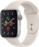 Apple Watch Series 5 44 mm aluminium kast zilver op sportbandje sterrenlicht wifi cellular verkopen rebuy