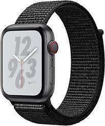 Apple Watch Nike+ Serie 4 44 mm cassa in alluminio space grigio con Loop sportivo Nike nero [Wi-Fi + Cellular]