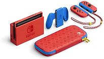Image of Nintendo Switch 32 GB [Mario Red & Blue Edition inkl. Controller Rot/Blau und Tragetasche, Konsole ohne Spiel] rot blau (Refurbished)