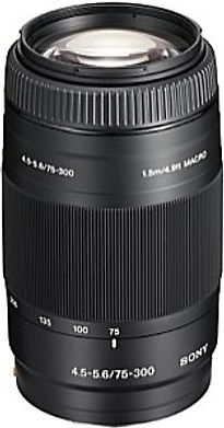 Sony Sa-L75300 Lentille Et Filtre D'Appareil Photo Noir - Lentilles Et Filtres D'Appareil Photo (13/10, 32°, Transparent, Slr Cameras, Noir, 5,5 Cm)