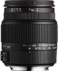 Sigma 18-200 Mm F3.5-6.3 Dc Hsm Os II 62 Mm Objectif (Adapt� À Nikon F) Noir