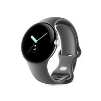 Google Pixel Watch 41 mm polished silver con cinturino sportivo in carbone [Wi-Fi + 4G]