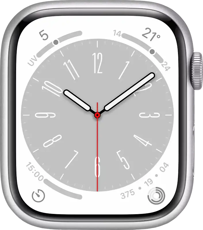 Apple Watch Series 8 41 mm Aluminiumgehäuse silber [Wi-Fi]
