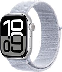 Apple Watch Series 10 42 mm Cassa in Alluminio Argento con Cinturino Sport Loop colore Nuvola Azzurra [Wi-Fi]