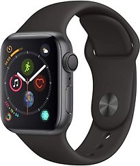 Image of Apple Watch Series 4 40 mm aluminium spacegrijs met sportarmband [wifi] zwart (Refurbished)