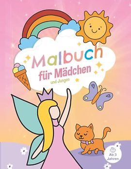 Malbuch für Mädchen und Jungen – Ab 3 Jahren: Kritzel-Buch zur