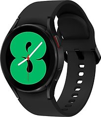 Samsung Galaxy Watch4 40 mm Cassa in Alluminio nero con Cinturino in Silicone nero [WiFi]