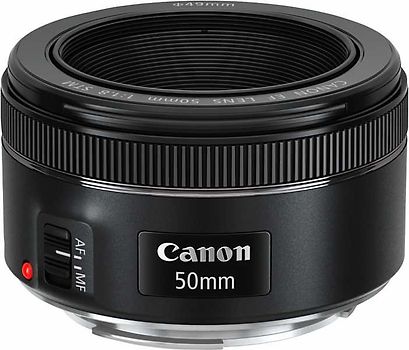Filter Canon EF 50mm F1.8 STM 49mm (cocok untuk Canon EF) hitam